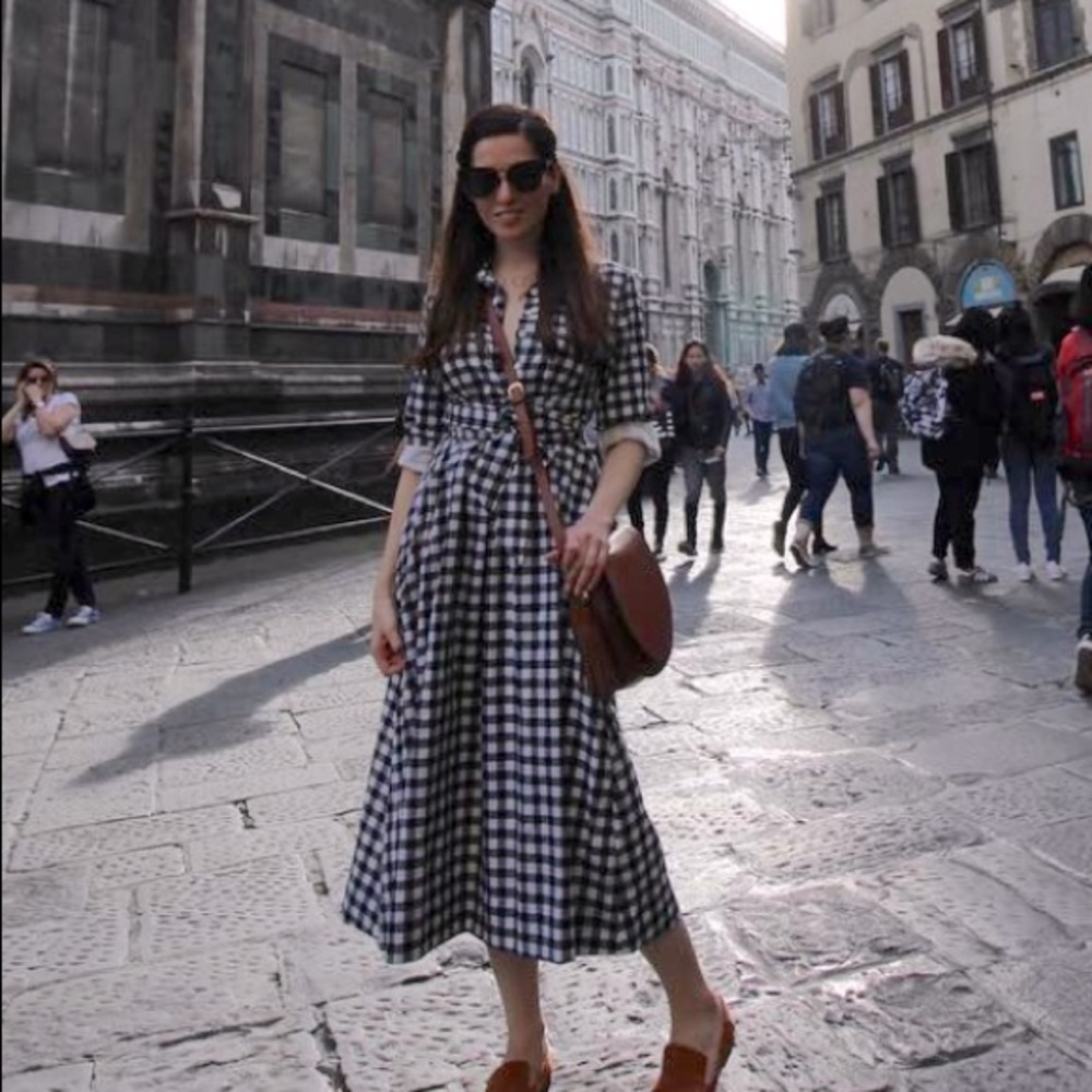 Gingham Midi dress